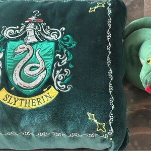 Harry Potter Slytherin House Mascot Plush Embroidered Cushion set